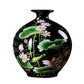 Vase Rétro Motif Fleurs de Lotus