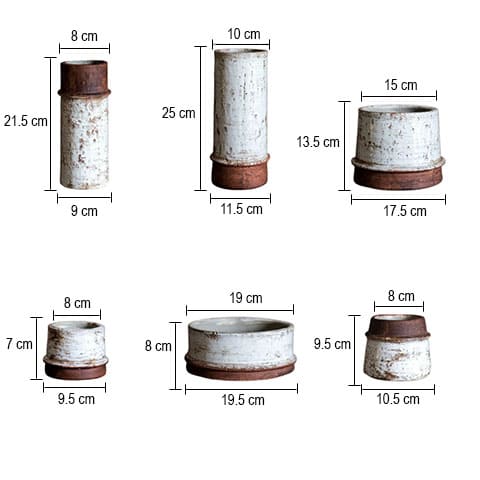 Vase Rétro Multiforme Bicolore