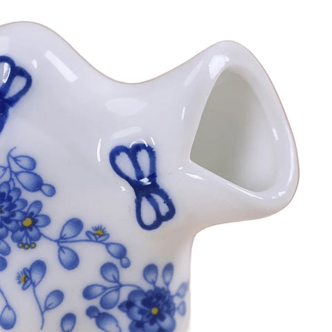 Vase Robe Kimono Chinois Bleu et Blanc