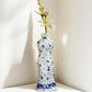 Vase Robe Kimono Chinois Bleu et Blanc