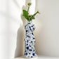 Vase Robe Kimono Chinois Bleu et Blanc