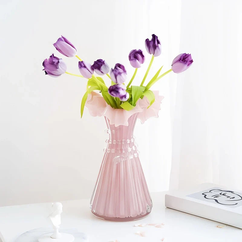 Vase Robe Rose Cintrée Bustier Élégant