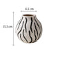 Vase Rond Blanc Motifs Décoratifs