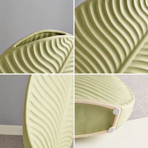Vase Original Rond Motif Feuille