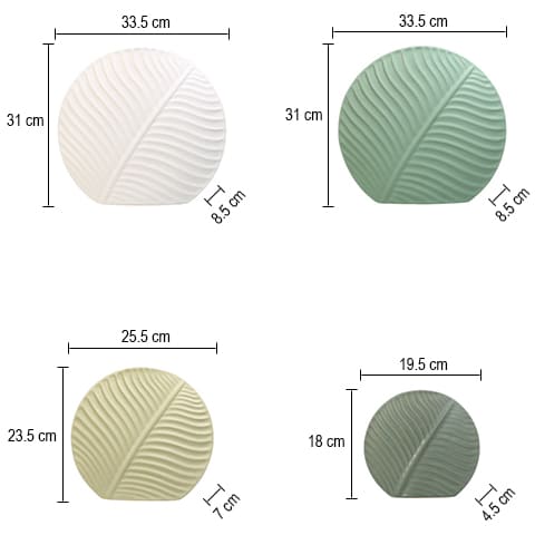 Vase Original Rond Motif Feuille