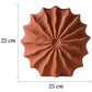 Vase Rond Rouge Forme Coquille Hérisson de Mer