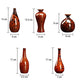 Vase Rouge et Noir Effet Porcelaine