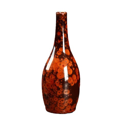 Vase Rouge et Noir Effet Porcelaine