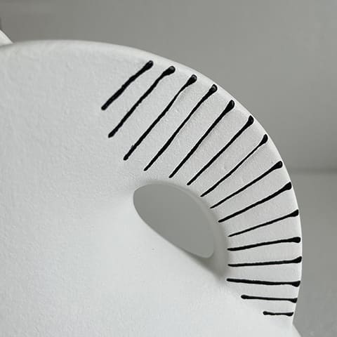 Vase Créatif Scandinave Blanc et Noir