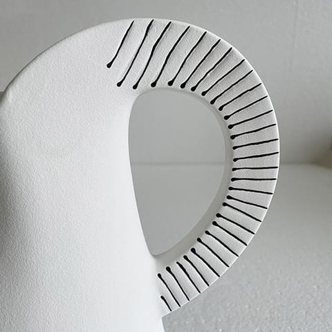 Vase Créatif Scandinave Blanc et Noir