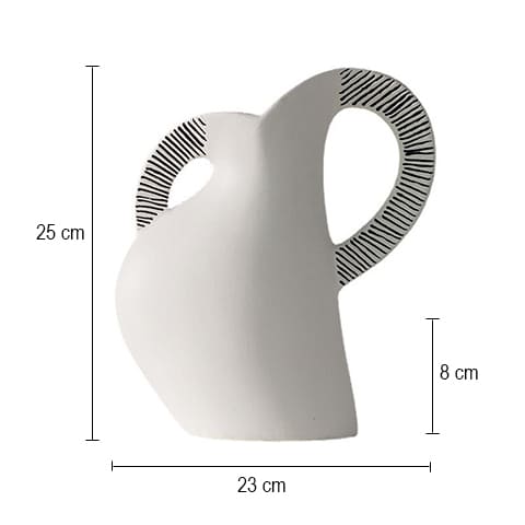Vase Créatif Scandinave Blanc et Noir