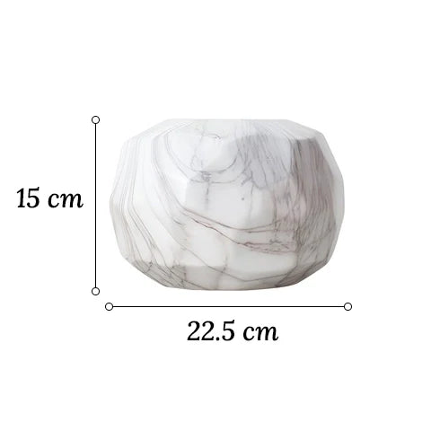 Vase Sculpté Motif Marbre