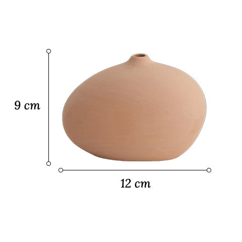 Vase Simple Blanc ou Abricot