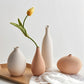 Vase Simple Blanc ou Abricot