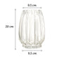 Vase Simple Incurvé Vert ou Transparent