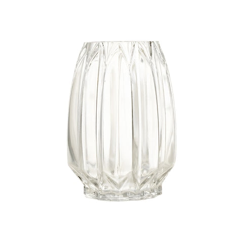 Vase Simple Incurvé Vert ou Transparent
