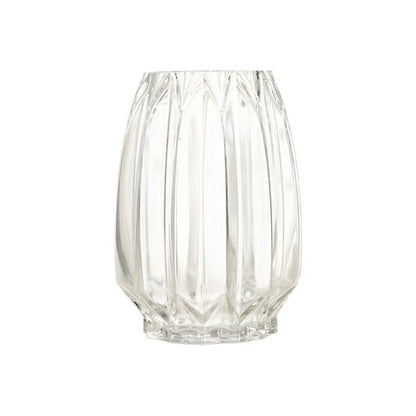 Vase Simple Incurvé Vert ou Transparent
