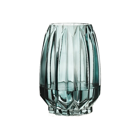Vase Simple Incurvé Vert ou Transparent