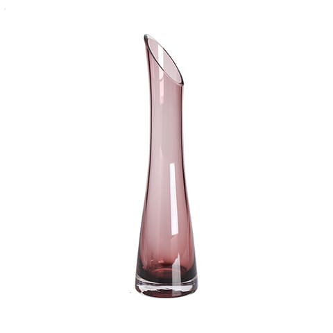 Vase Soliflore Bec Biseauté Translucide Coloré