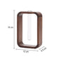 Vase Soliflore Cadre Rectangulaire en Noyer