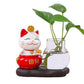 Vase Soliflore Chat Joyeux Porte Bonheur