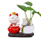 Vase Soliflore Chat Joyeux Porte Bonheur