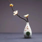 Vase Soliflore Chinois Motif Fleurs