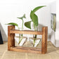 Vase Soliflore Cœur Encadrement Bois