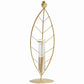 Vase Soliflore Encadrement Feuille Gold