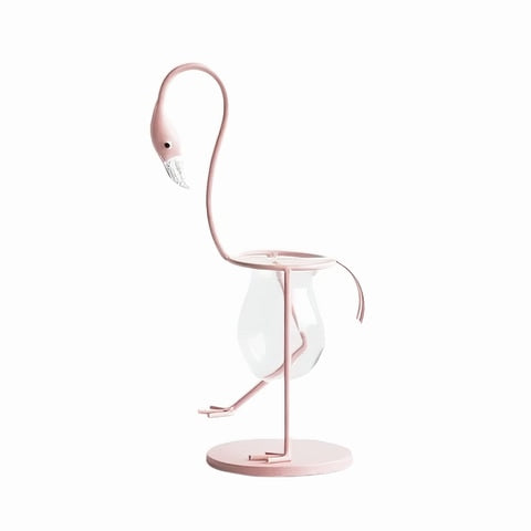Vase Soliflore Flamant Rose