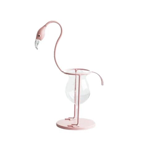 Vase Soliflore Flamant Rose
