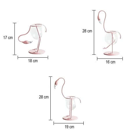 Vase Soliflore Flamant Rose