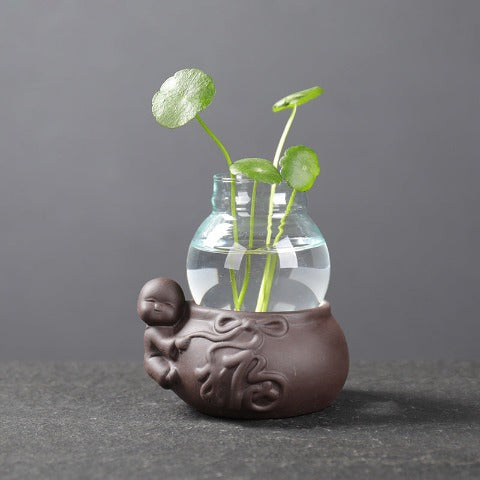 Vase Soliflore Mini Pot Thème Pastoral
