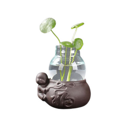 Vase Soliflore Mini Pot Thème Pastoral
