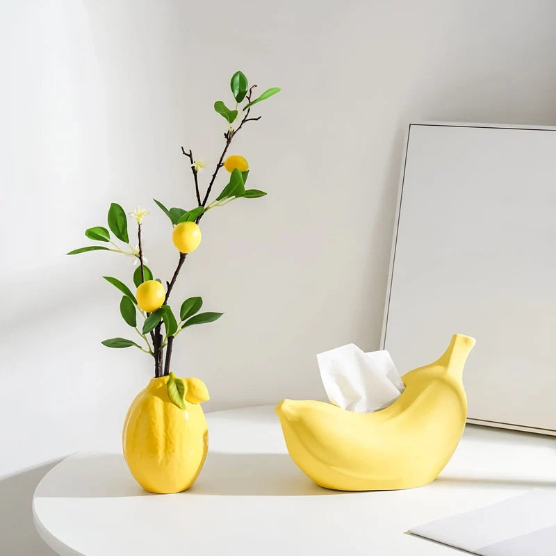 Vase Soliflore Original Forme Citron