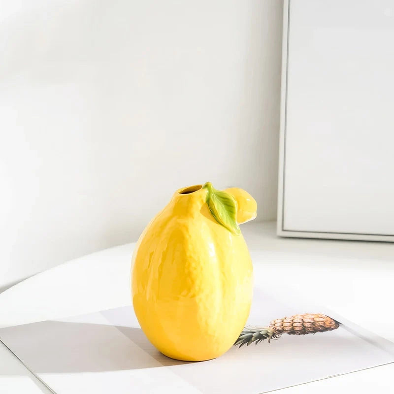 Vase Soliflore Original Forme Citron