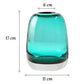 Vase Soliflore Ovale Bleu Translucide