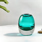 Vase Soliflore Ovale Bleu Translucide