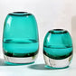 Vase Soliflore Ovale Bleu Translucide