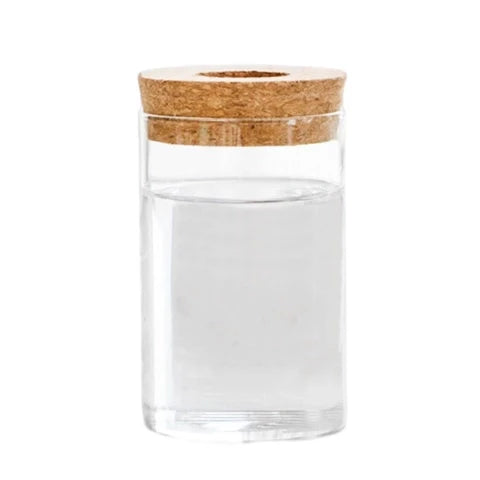 Vase Soliflore Transparent Bouchon Liège