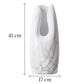 Vase Somptueux Col Ouvert Couleur Marbre