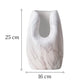 Vase Somptueux Col Ouvert Couleur Marbre