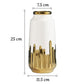 Vase Somptueux Motif Stalagmites Dorées