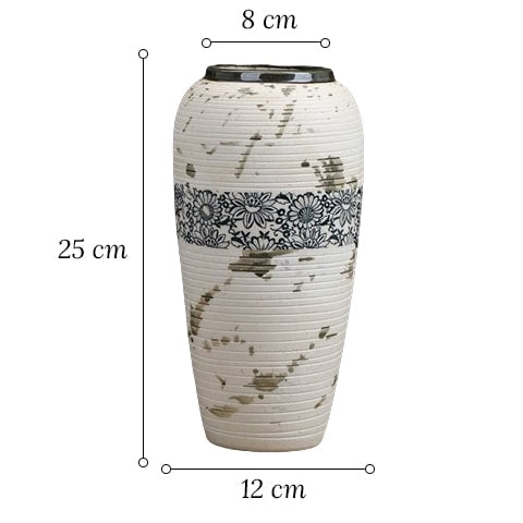 Vase Tacheté Décoration Florale