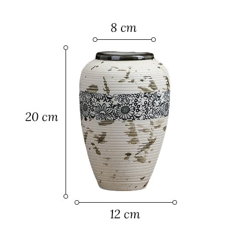 Vase Tacheté Décoration Florale