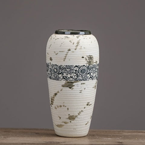 Vase Tacheté Décoration Florale
