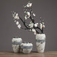 Vase Tacheté Décoration Florale