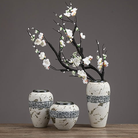 Vase Tacheté Décoration Florale