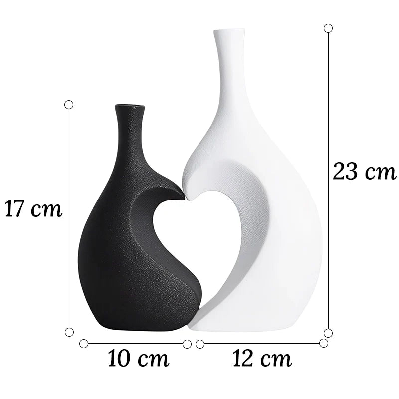 Vase Tendance Duo Cœur Design