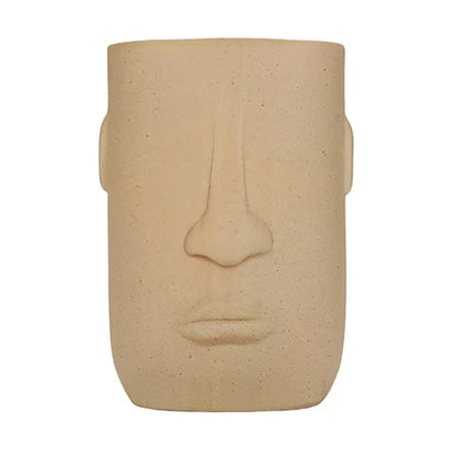Vase Tendance Visage Moai Créatif